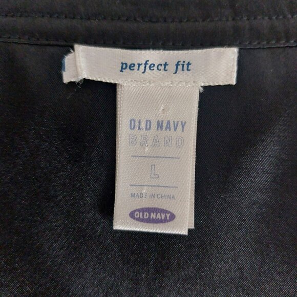 VTG Old Navy Silk Y2K Camisole Lace Trim Black Tank Whimsigoth Babydoll Feminine - Picture 9 of 16